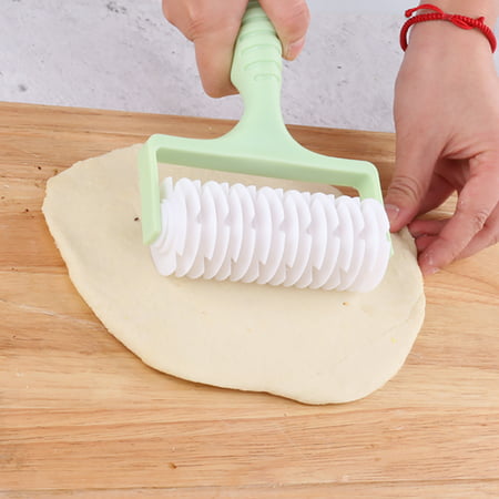Lattice Roller Cookie Cutter Baking Tool AB_ Kitchen Plastic Pizza Dough Wheel